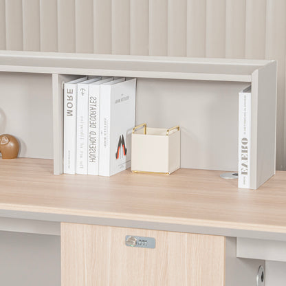 SEVANI  Reception Desk 240cm - Left Counter - Oak
