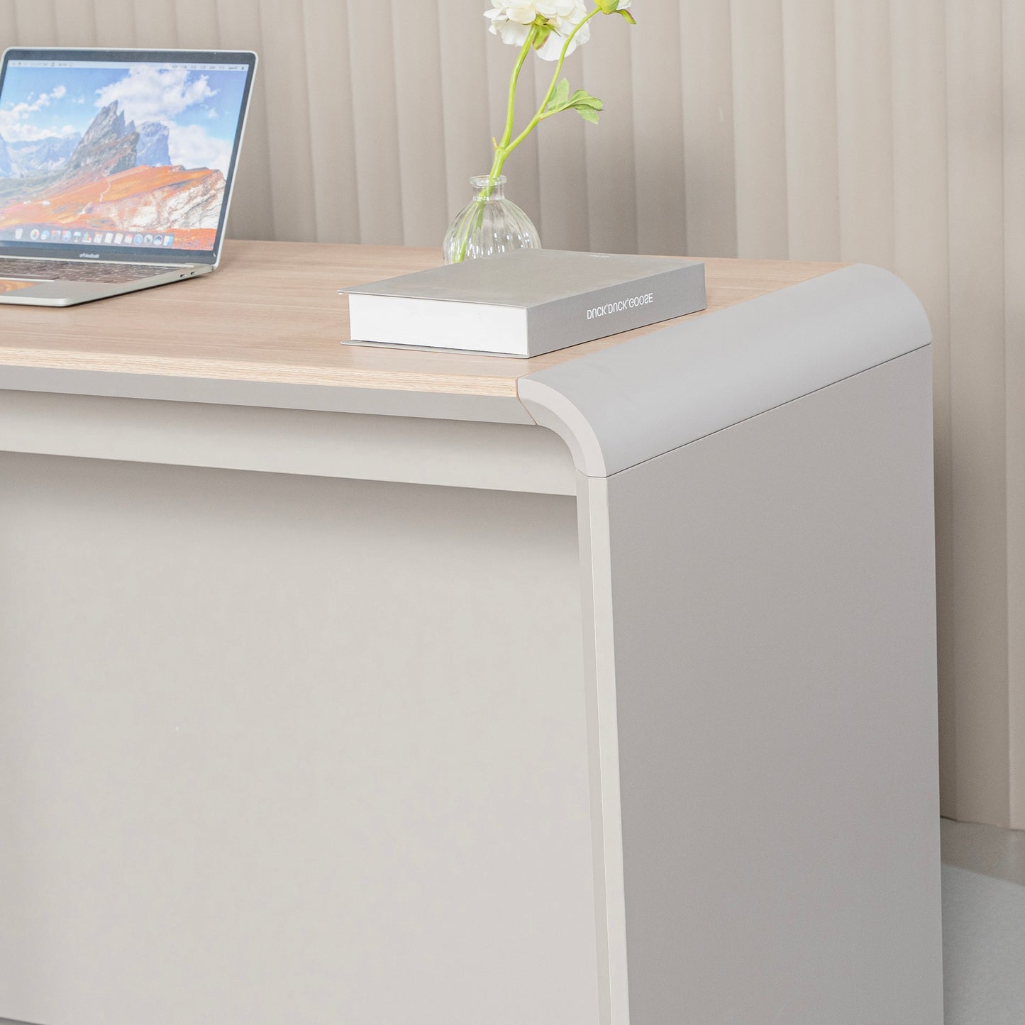 SEVANI  Reception Desk 240cm - Left Counter - Oak