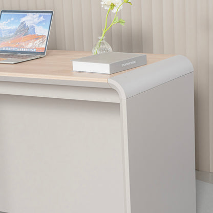 SEVANI  Reception Desk 240cm - Left Counter - Oak