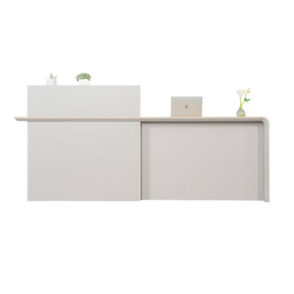 SEVANI Reception Desk 180cm - Right Counter - Oak