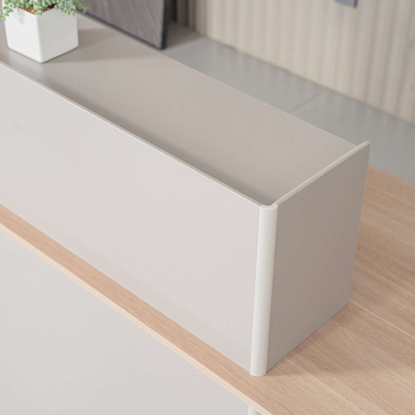 SEVANI Reception Desk 180cm - Right Counter - Oak