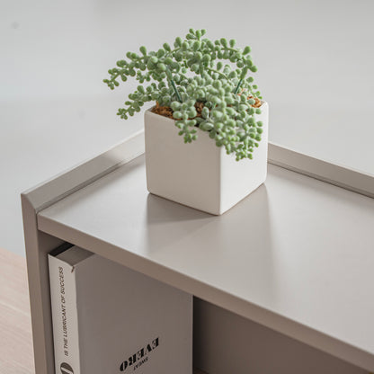 SEVANI  Reception Desk 240cm - Right Counter - Oak & Grey