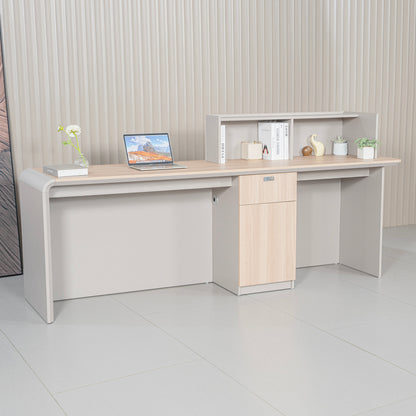 SEVANI Reception Desk 180cm - Right Counter - Oak