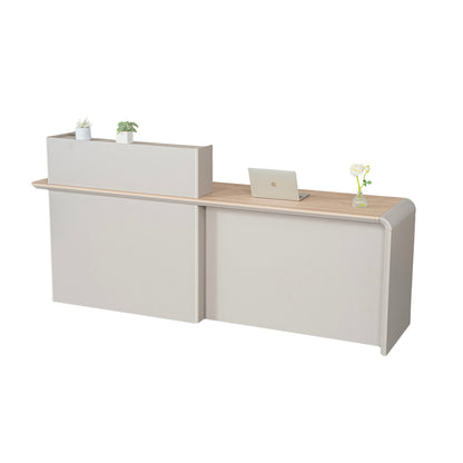 SEVANI Reception Desk 180cm - Right Counter - Oak
