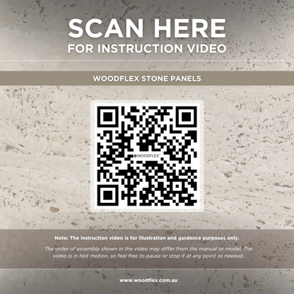 WOODFLEX FLEXIBLE PU STONE PANEL - STAR MOON White - SAMPLE