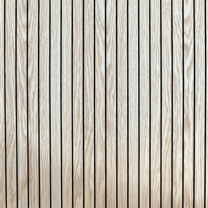 WOODFLEX Flexible Acoustic Wood Slat Wall Panel, Oak Veneer - 2700mm x 600mm - SLIM