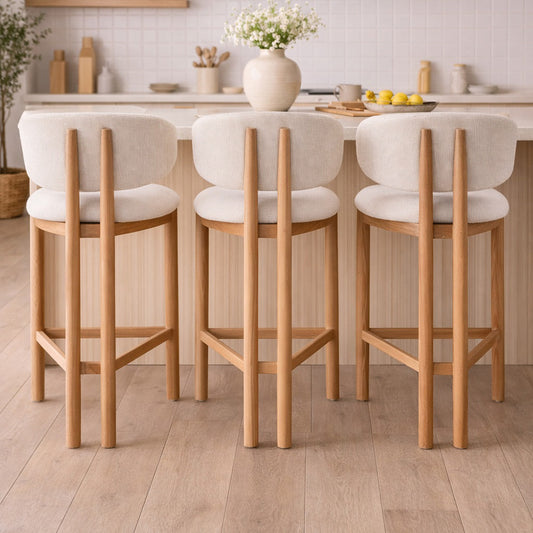 BERLY Counter Stool - Oak & Natural