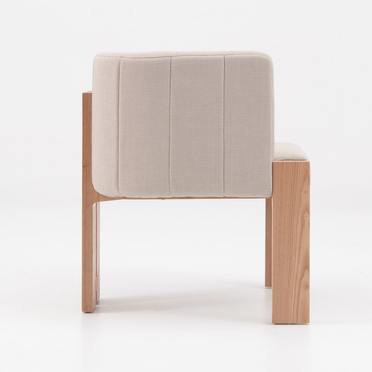 TANAKA Dining Arm Chair - Cream & Oak