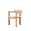 JALEN Dining Arm Chair - Cream & Natural