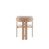 JALEN Dining Arm Chair - Cream & Natural