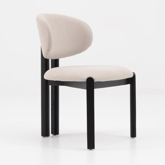 BERLY Dining Chair - Black & Natural