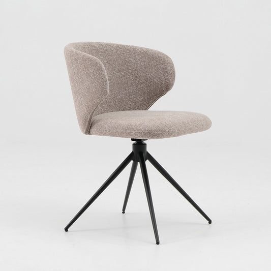 LOLA Dining Chair - Beige & Black