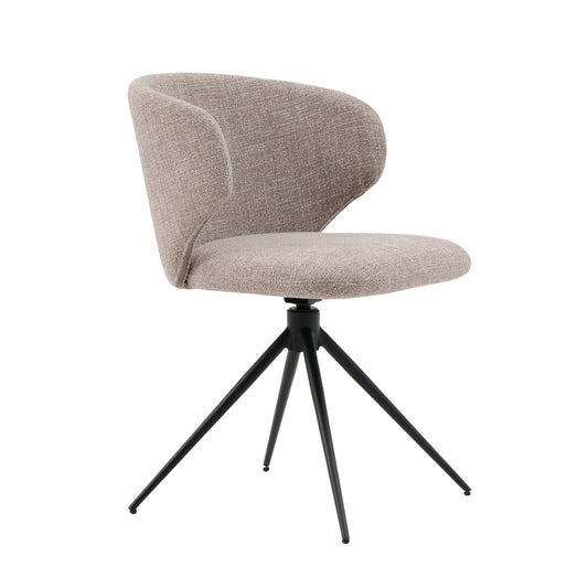 LOLA Swivel Dining Chair - Beige