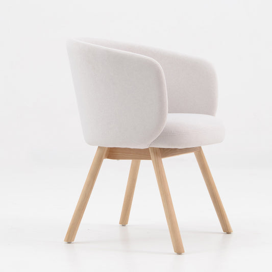 GAIA Dining Chair - Oak & Light Grey