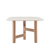 ZANDY Dining Table 250cm - White & Natural
