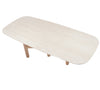ZANDY Dining Table 250cm - White & Natural