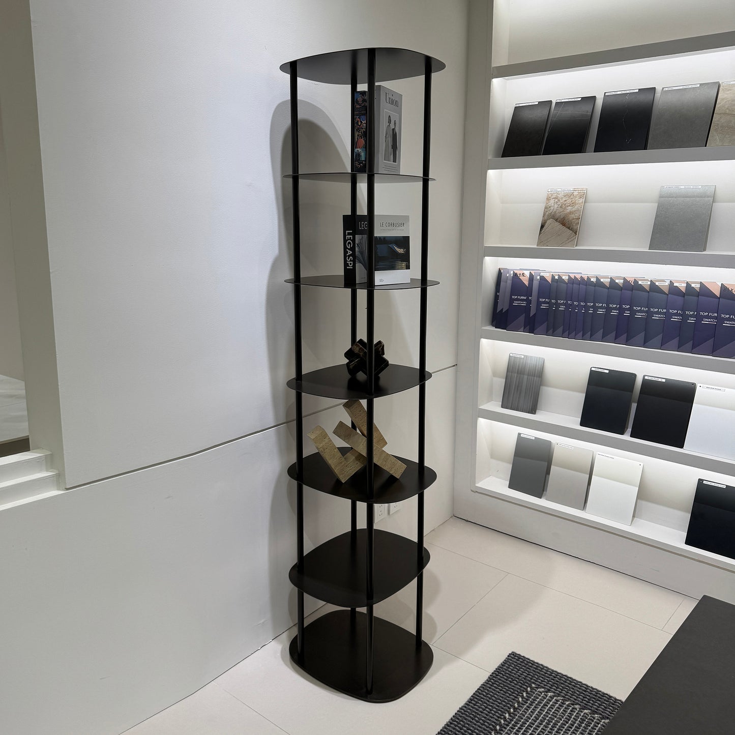 LOREEN Display Shelving Unit 50cm - Black