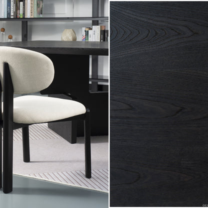 BERLY Dining Chair - Black & Natural