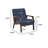 TUCSON Lounge Chair - Walnut & Black PU Leather