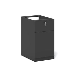 KENTO Pedestal Drawer Unit Storage Cabinet - Black