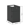 KENTO Pedestal Drawer Unit Storage Cabinet - Black