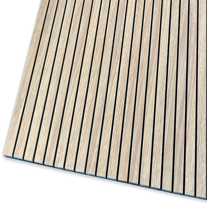 WOODFLEX Flexible Acoustic Wood Slat Wall Panel, Oak Veneer - 2700mm x 600mm - SLIM
