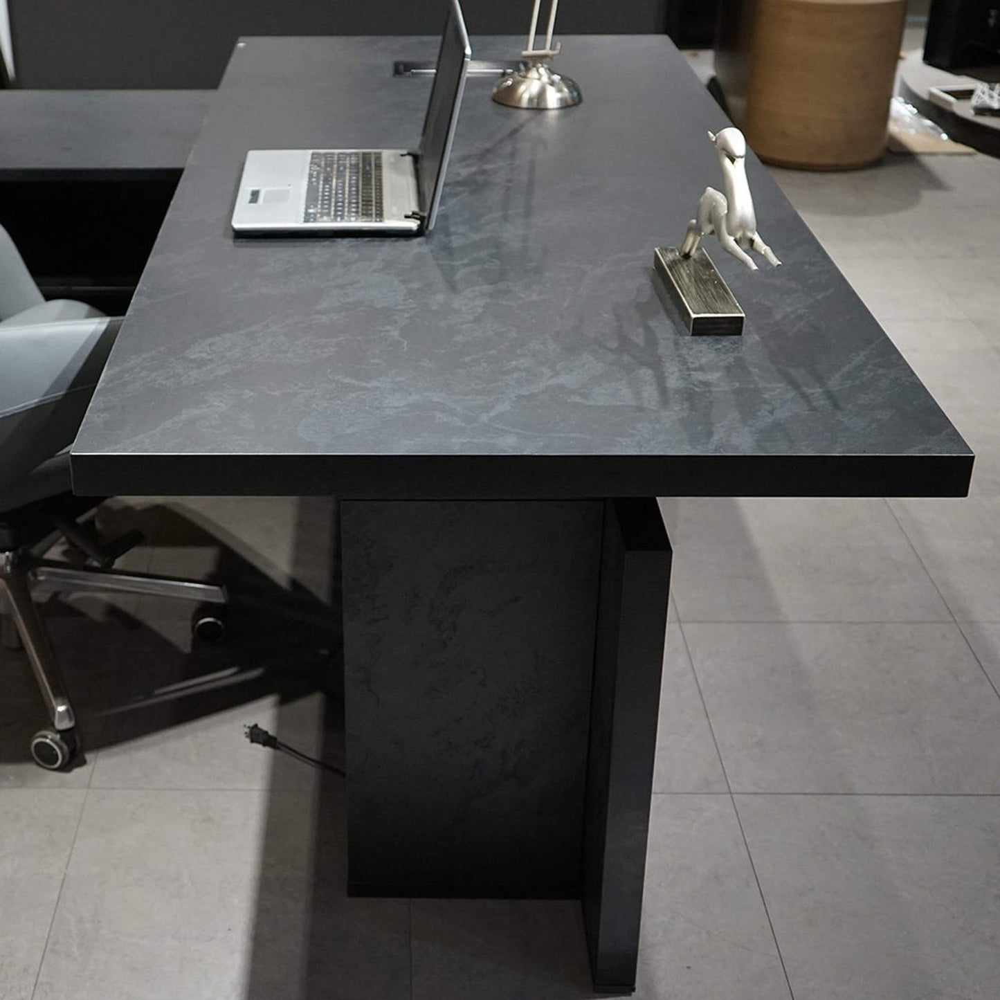 DAXTON Executive Desk with Left Return with Lift 200cm - Black