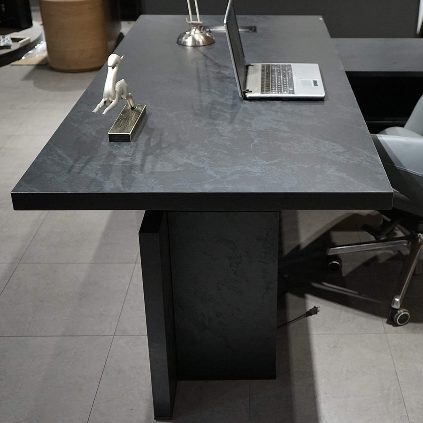 DAXTON Executive Desk with Right Return with Lift 200cm - Black