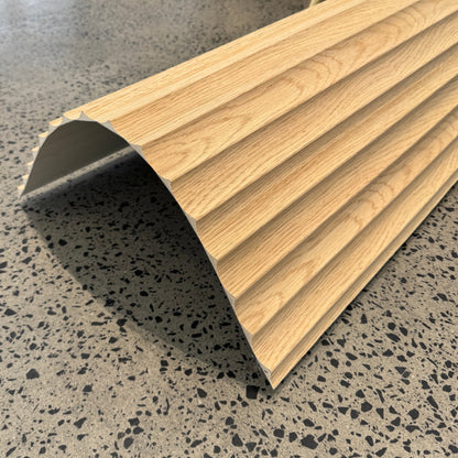 WOODFLEX® FLOW Flexible Wooden Wall Panel - Oak Veneer - 2700mm x 600mm - Wave 37.5mm