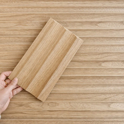 WOODFLEX® FLOW Flexible Wooden Wall Panel - Oak Veneer - 2700mm x 600mm - Wave 37.5mm