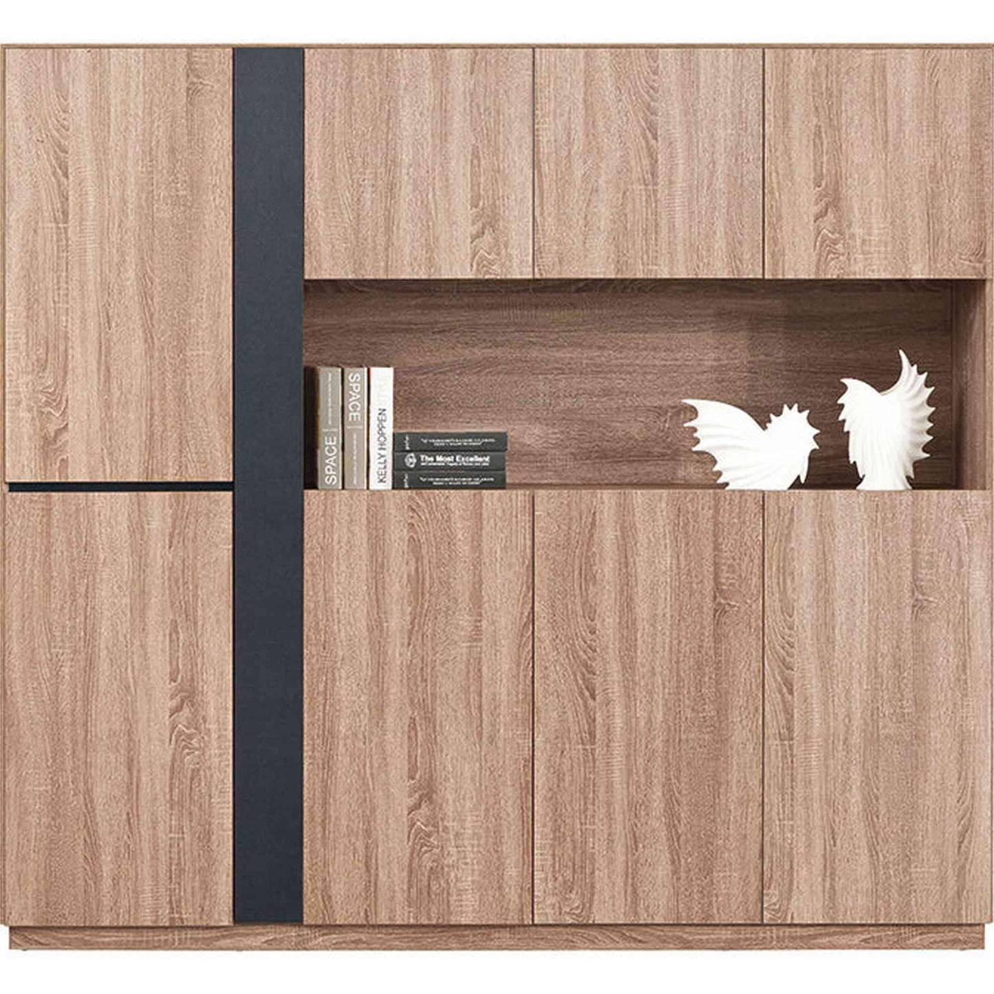 ADRIANO Display Unit  218cm - Light Brown