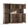 TRIBECA Display Wall Unit 218cm - Warm Oak