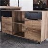 AFTAN Credenza 120cm - Warm Oak & Black