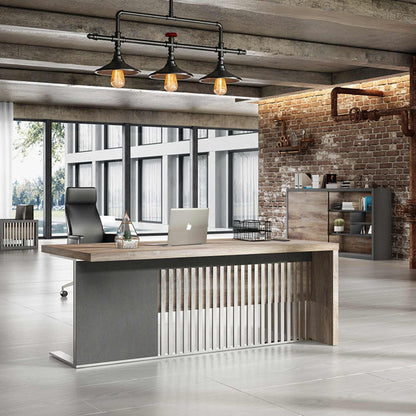 AFTAN Display Unit 240cm - Warm Oak & Black