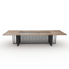 VIDAL Boardroom Table 3.0m x 1.2m - Warm Oak & Black