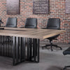 VIDAL Boardroom Table 3.0m x 1.2m - Warm Oak & Black