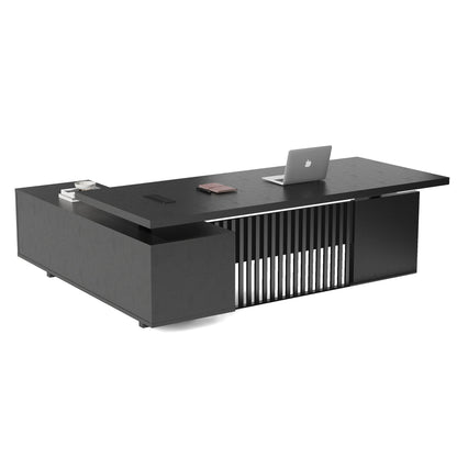 DAXTON Executive Desk with Right Return with Lift 200cm - Black