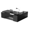 PHOENIX Black Executive Desk with Left Return 2.2M - Black Concrete