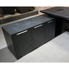 PHOENIX Black Executive Desk with Left Return 2.2M - Black Concrete