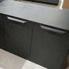 PHOENIX Black Executive Desk with Right Return 2.2M - Black Concrete