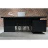 DAXTON Black Executive Desk with Left Return 200cm - Black Concrete
