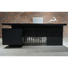 DAXTON Black Executive Desk with Right Return 2.4M - Black Concrete
