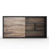 AFTAN Display Unit 240cm - Warm Oak & Black
