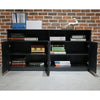 ARTO Credenza Cabinet 157cm - Black Concrete