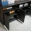 ARTO Credenza Cabinet 157cm - Black Concrete