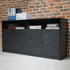 ARTO Credenza Cabinet 157cm - Black Concrete