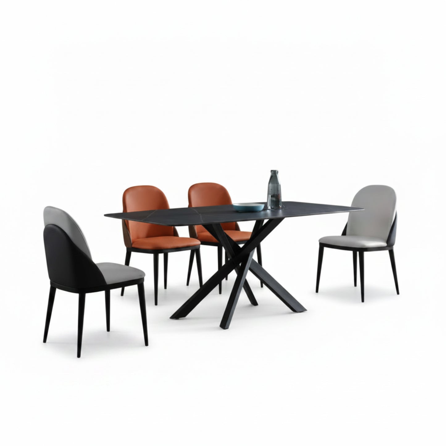 KIANA Sintered Stone Dining Table - 180cm - Black