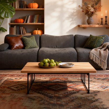 ZAHRA Three Seater Compressed Sofa - Charcoal