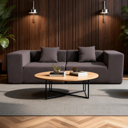ZAHRA Two Seater Compressed Sofa – Taupe
