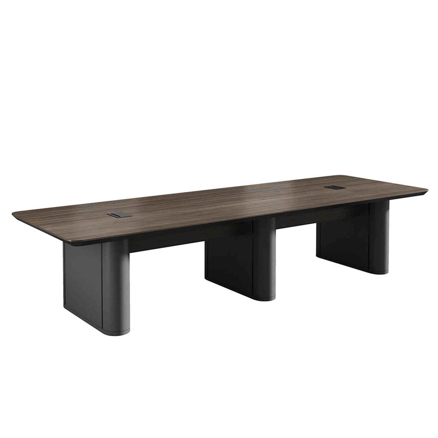 LUCA Boardroom Table 3.6m x 1.2m - Hazelnut & Grey